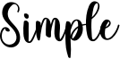 Simple Font