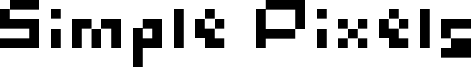 Simple Pixels Font