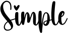 Simple Font