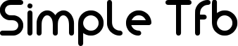 Simple Tfb Font