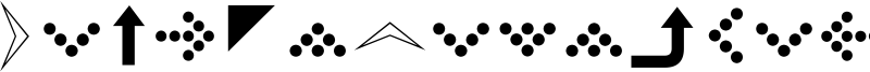 SimpleDirectionArrows Font
