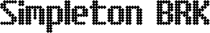 Simpleton BRK Font