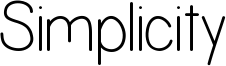 Simplicity Font