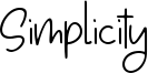 Simplicity Font