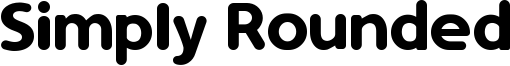 Simply Rounded Font