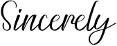 Sincerely Font