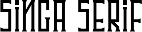 Singa Serif Font