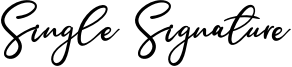 Single Signature.otf