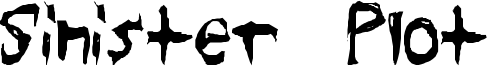 Sinister Plot Font