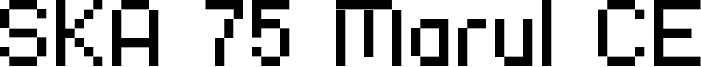 SKA 75 Marul CE Font