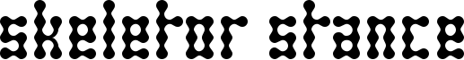Skeletor Stance Font