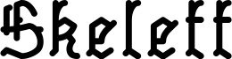 Skelett Font