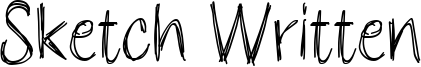 Sketch Written Font