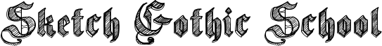 Sketch Gothic School Font