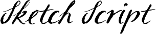 Sketch Script Font