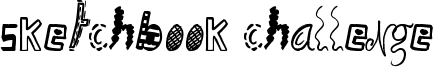 Sketchbook Challenge Font