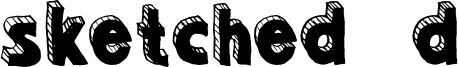 Sketched 3d Font