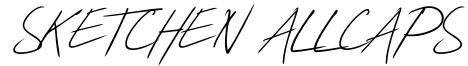 Sketchen Allcaps Font