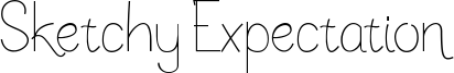 Sketchy Expectation Font