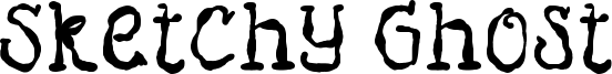 Sketchy Ghost Font