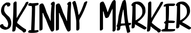 Skinny Marker Font