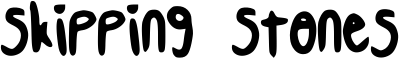 Skipping Stones Font