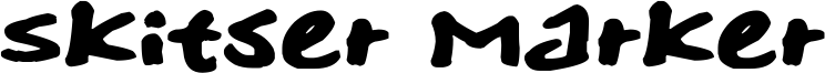 Skitser Marker Font