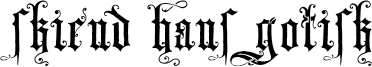 Skjend Hans Gotisk Font