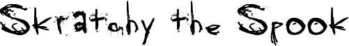 Skratchy the Spook Font