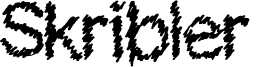 Skribler  Font