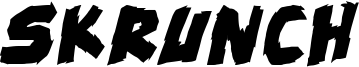 skrunch Bold Italic.ttf