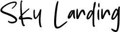 Sky Landing Font