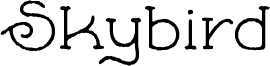 Skybird Font