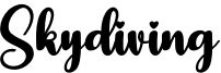 Skydiving Font
