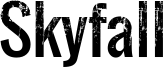 Skyfall Font