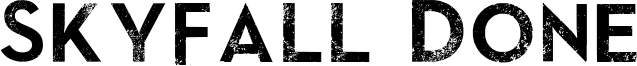 SkyFall Done Font
