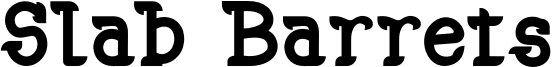 Slab Barrets Font