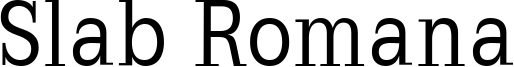 Slab Romana Font
