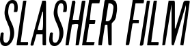 Slasher Film Font
