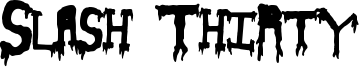 Slash Thirty Font