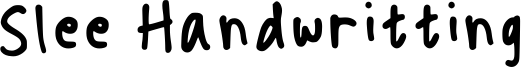 Slee Handwritting Font