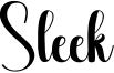 Sleek Font