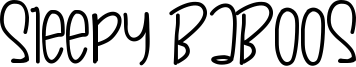 Sleepy Baboos Font