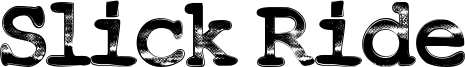 Slick Ride Font