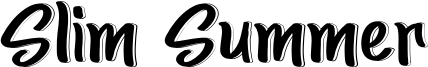 Slim Summer Font