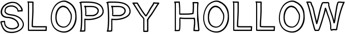 Sloppy Hollow Font