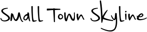 Small Town Skyline Font