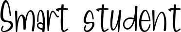 Smart student Font