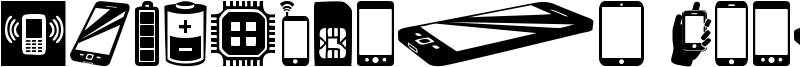 Smartphone Icons Font