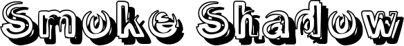 Smoke Shadow Font